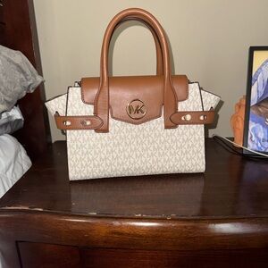 Michael Kors Brown and Cream Women's Bag